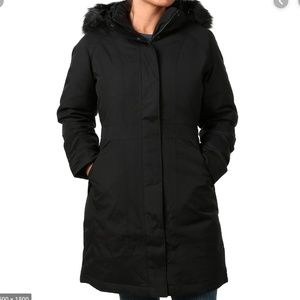 north face arctic parka white